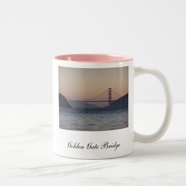 Caneca De Café Em Dois Tons Golden gate bridge, golden gate bridge, San Fra… (Direita)