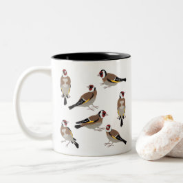 Caneca De Café Em Dois Tons Goldfinch europeu