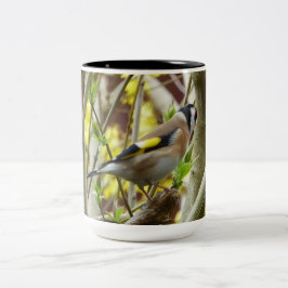 Caneca De Café Em Dois Tons Goldfinch tímido