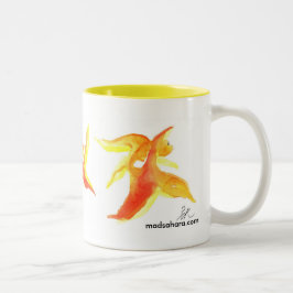 Caneca De Café Em Dois Tons Goldfishies