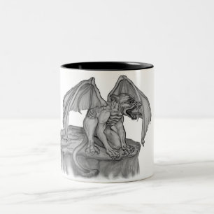 Caneca De Café Em Dois Tons Golem Gargoyle
