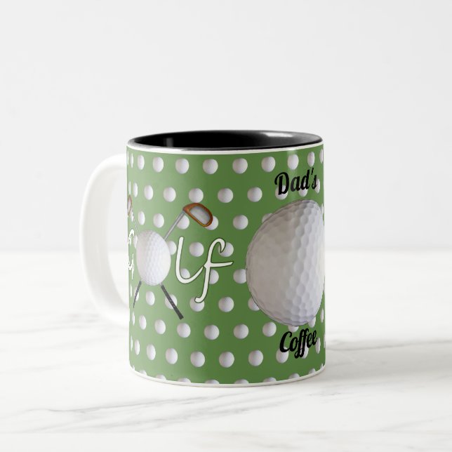 Caneca De Café Em Dois Tons Golf Nut Mug (Frente Esquerda)