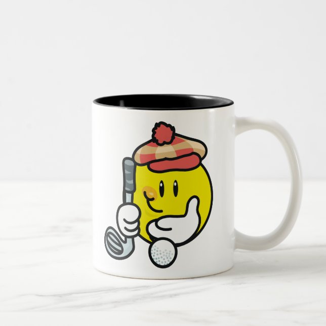 Caneca De Café Em Dois Tons Golfe (Direita)