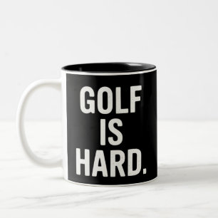 Caneca De Café Em Dois Tons Golfe é Difícil Humor de Golfe Amante de Golfe Eng