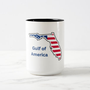 Caneca De Café Em Dois Tons Golfo da América Coffee Mug