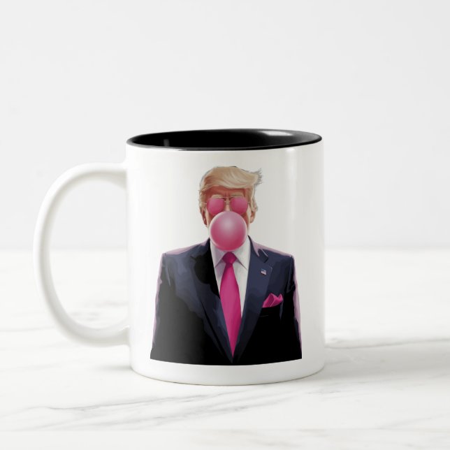 Caneca De Café Em Dois Tons Goma-Bola-Trump (Esquerda)