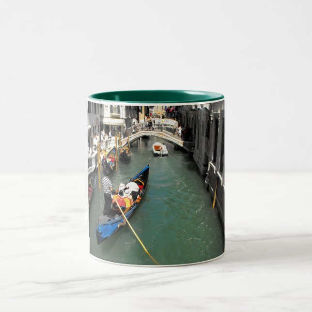 Caneca De Café Em Dois Tons Gondolas e turistas em Veneza (Centro)