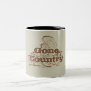 Caneca De Café Em Dois Tons Gone Country...Mug