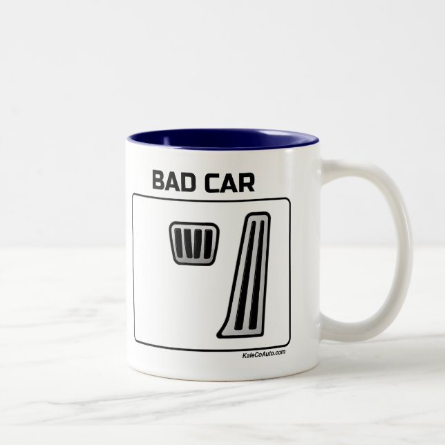 Caneca De Café Em Dois Tons Good Car Bad Car (Direita)