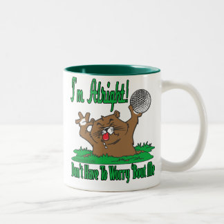 Caneca De Café Em Dois Tons Gopher e o Golfball