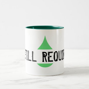 Caneca De Café Em Dois Tons Gota verde EXIGIDA REENCHIMENTO