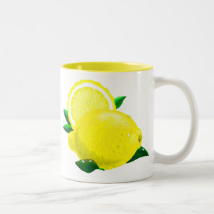 Caneca De Café Em Dois Tons Gotas de limão