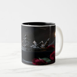 Caneca De Café Em Dois Tons Gothic Dark Fantasy Crown Mug