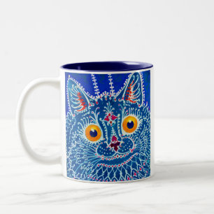 Caneca De Café Em Dois Tons Gótico Azul