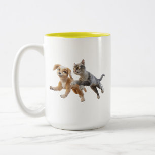 Caneca De Café Em Dois Tons Gracie & Pedro Unleash