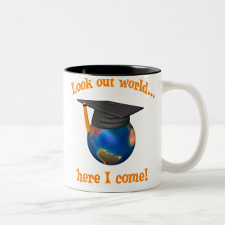 Caneca De Café Em Dois Tons Graduação engraçada