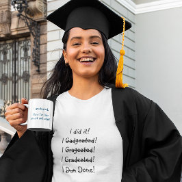 Caneca De Café Em Dois Tons Graduação Engraçada Citação Humor Smart Formando