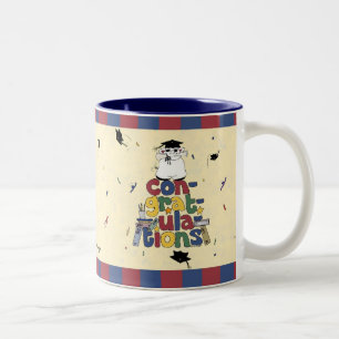 Caneca De Café Em Dois Tons Graduação - parabéns