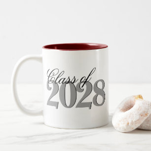 Caneca De Café Em Dois Tons Graduação Personalizada   Ano e nome do Formando