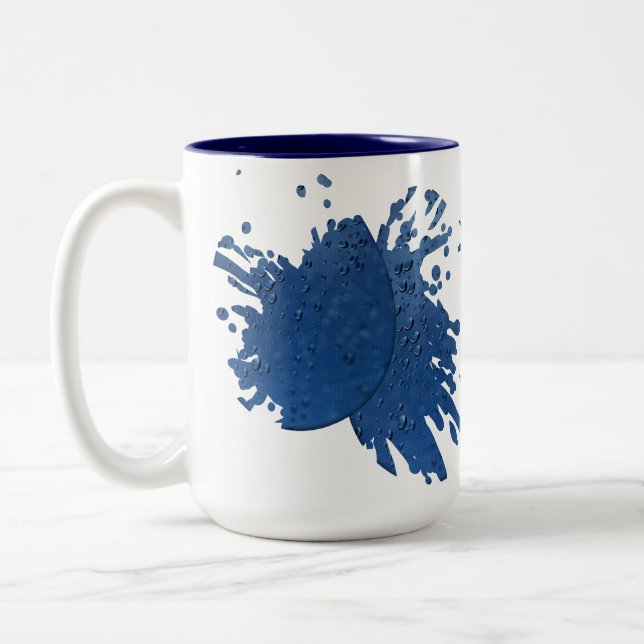 Caneca De Café Em Dois Tons Graffiti (Esquerda)