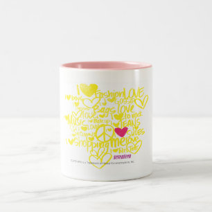Caneca De Café Em Dois Tons Grafites magentas/amarelo