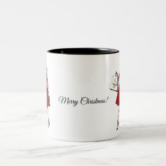 Caneca De Café Em Dois Tons Grama de Moda de Natal