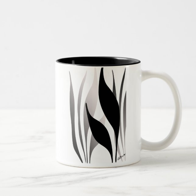 Caneca De Café Em Dois Tons Grama do pântano II (Direita)