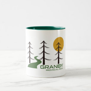 Caneca De Café Em Dois Tons Granby Provincial Park Trail