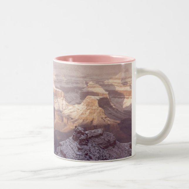 Caneca De Café Em Dois Tons Grand Canyon no inverno (Direita)