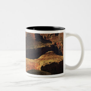 Caneca De Café Em Dois Tons Grand Canyon visto da borda sul ao pôr do sol, 4