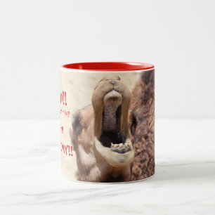 Caneca De Café Em Dois Tons Grande Camelo Moco, Hump Day Red Mug