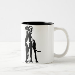 Caneca De Café Em Dois Tons Grande Danés Buddys