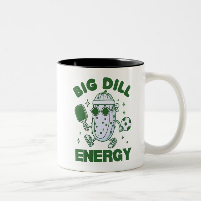 Caneca De Café Em Dois Tons Grande Energia de Dill (Direita)