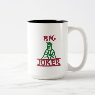 Caneca De Café Em Dois Tons Grande Joker Mah Jong Mug