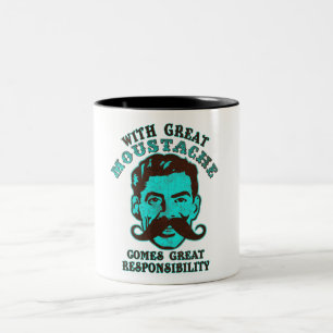Caneca De Café Em Dois Tons Grande Moustache