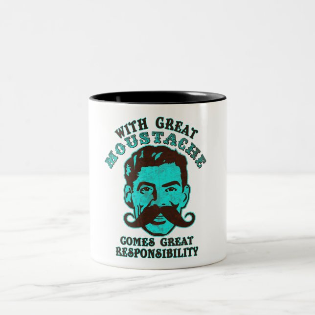 Caneca De Café Em Dois Tons Grande Moustache (Centro)