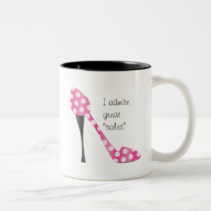Caneca De Café Em Dois Tons Grandes "solas "