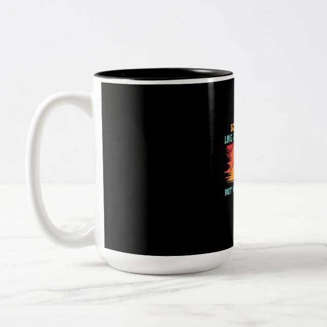 Caneca De Café Em Dois Tons Grandfather Quotes | Baseball Dad Definition (Esquerda)