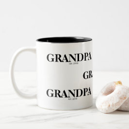 Caneca De Café Em Dois Tons Grandpa Est Modern 