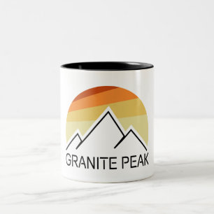 Caneca De Café Em Dois Tons Granite Peak Montana Retro