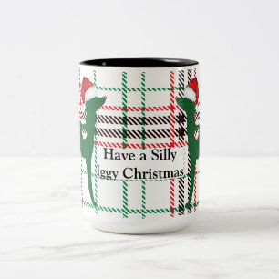 Caneca De Café Em Dois Tons Grãozinho de Natal italiano Mug de café, papais no
