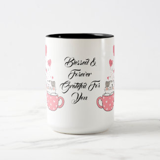Caneca De Café Em Dois Tons Grateful Heart Mug Perfect Gift Para Hubby, Esposa