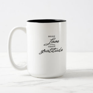 CANECA DE CAFÉ EM DOIS TONS GRATIDÃO DE AMOR INALADO