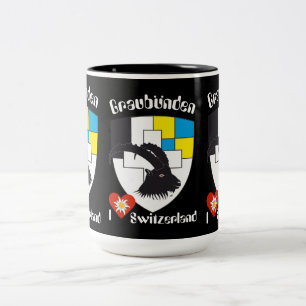 Caneca De Café Em Dois Tons Graubünden Grischun Grigioni taça