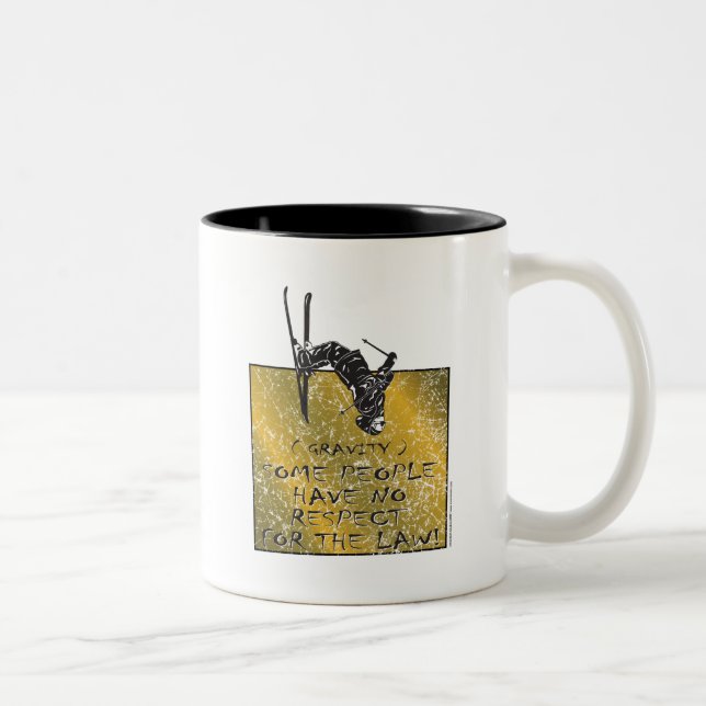 Caneca De Café Em Dois Tons Gravity Skier (Direita)