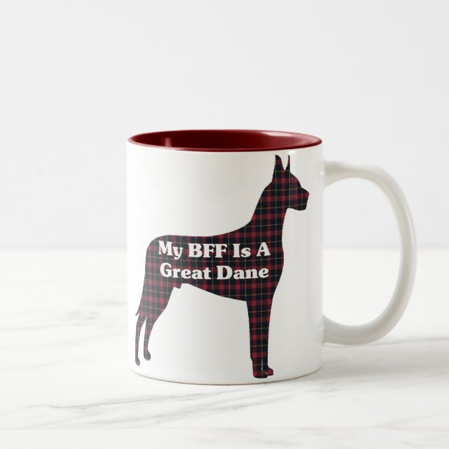 Caneca De Café Em Dois Tons Great Dane BFF (Direita)