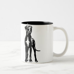 Caneca De Café Em Dois Tons Great dane Buddys