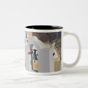 Caneca De Café Em Dois Tons Grécia e ilha grega de Santorini, cidade de Oia 5