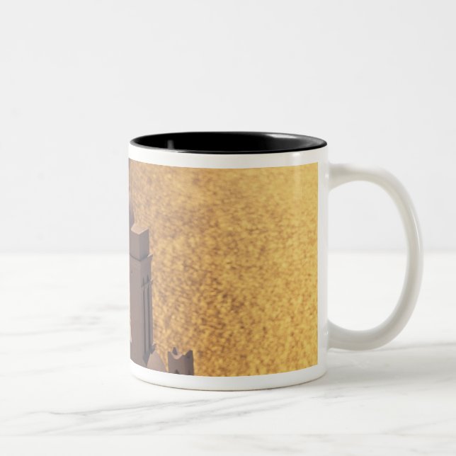 Caneca De Café Em Dois Tons Grécia, Ilhas Cíclades, Santorini, Thira, (Direita)