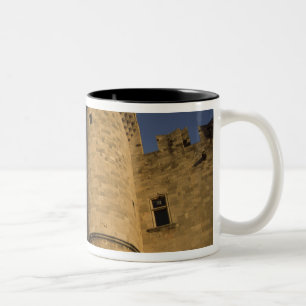 Caneca De Café Em Dois Tons Grécia, Rhodes Town. Vista do Palácio do
